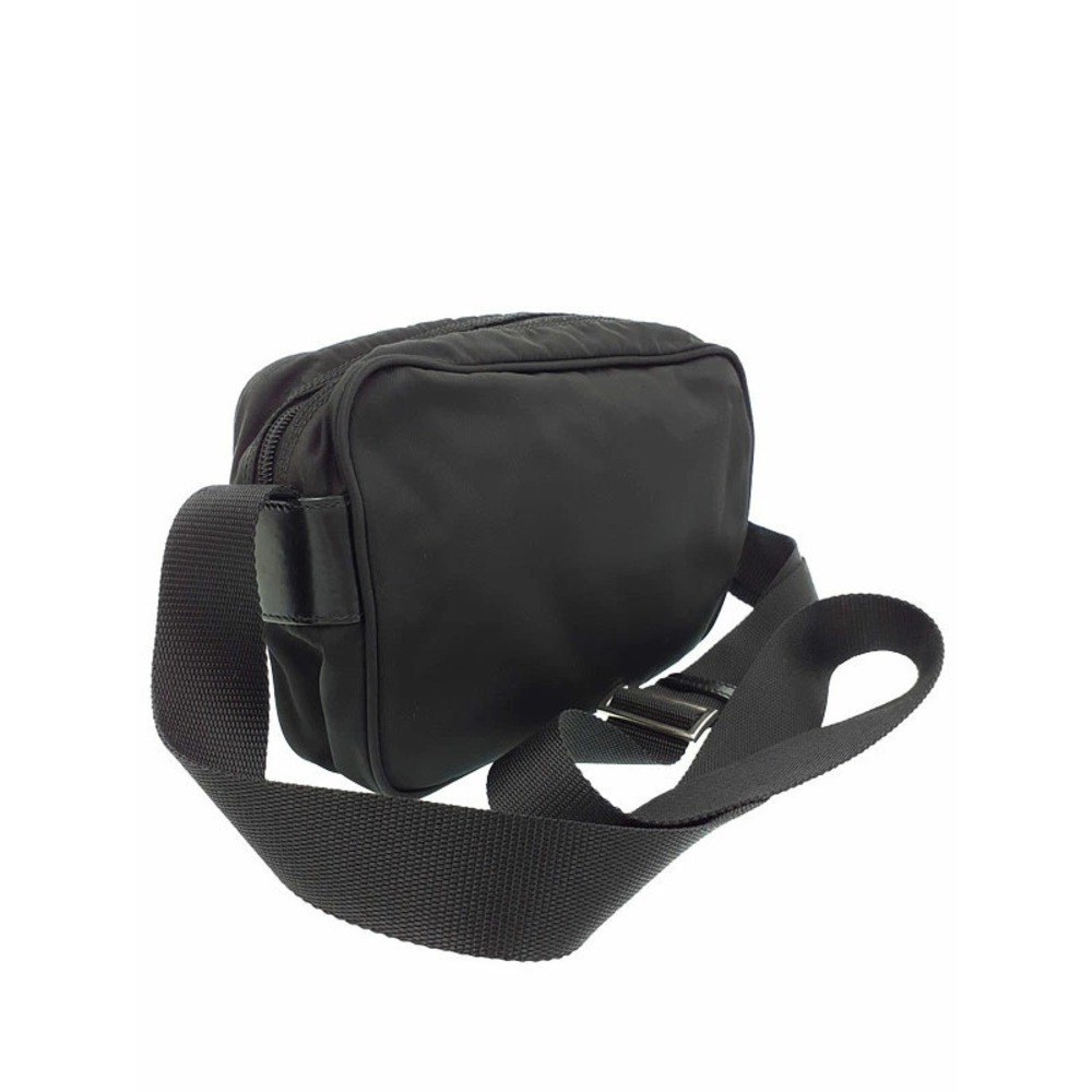 Prada ReNylon Saffiano leather shoulder bag black - Picture 2 of 9